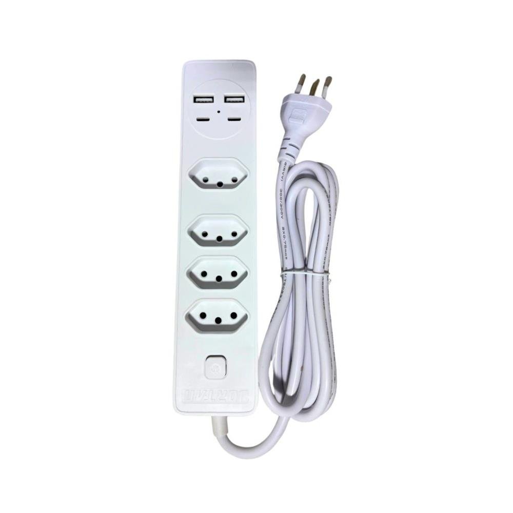 Extensão 12W 4 Tomadas USB - Imagem 2
