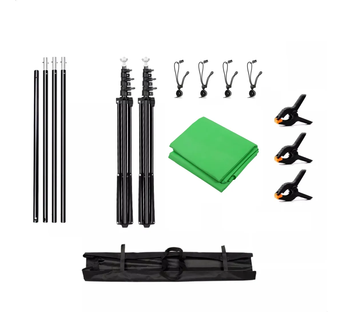 Suporte Fundo Infinito Chroma Key 3x2 + Esticadores + Bolsa - Imagem 3